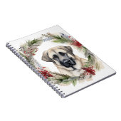 Anatolische Herder Kerstkrans Feestelijke Pup Notitieboek (Rechterzijde)