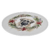 Anatolische Herder Kerstkrans Feestelijke Pup Snijplank (Hoek)