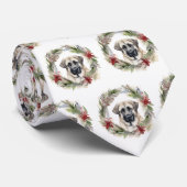 Anatolische Herder Kerstkrans Feestelijke Pup Stropdas (Opgerold)