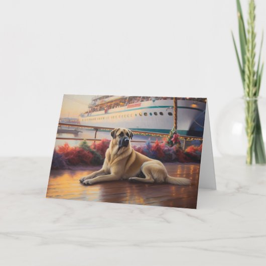 Anatolische Herder Kerstmis Cruise: Pawsome Kaart (Voorkant)