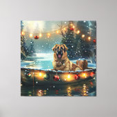 Anatolische herder kerstvakantie canvas afdruk (Voorkant)