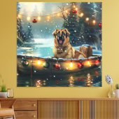 Anatolische herder kerstvakantie canvas afdruk (Insitu (Woonkamer))