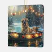 Anatolische herder kerstvakantie keramisch ornament (Links)