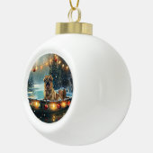 Anatolische herder kerstvakantie keramische bal ornament (Rechts)