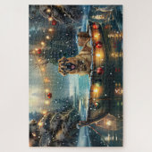 Anatolische herder kerstvakantie legpuzzel (Verticaal)