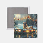 Anatolische herder kerstvakantie magneet (Voorkant / Achterkant)