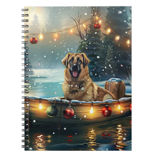 Anatolische herder kerstvakantie notitieboek (Voorkant)