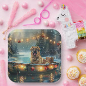 Anatolische herder kerstvakantie papieren bordje (Feest)