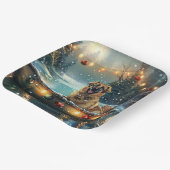 Anatolische herder kerstvakantie papieren bordje (Gebogen)