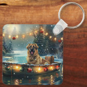 Anatolische herder kerstvakantie sleutelhanger (Achterkant)