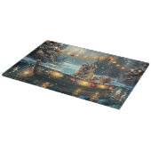 Anatolische herder kerstvakantie snijplank (Hoek)