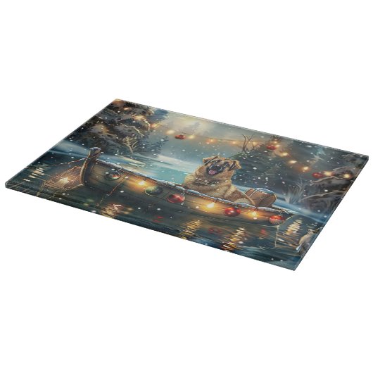 Anatolische herder kerstvakantie snijplank (Hoek)