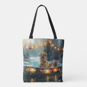 Anatolische herder kerstvakantie tote bag (Achterkant)
