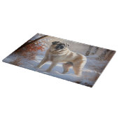 Anatolische herder liet het sneeuwKerstmis Snijplank (Hoek)