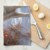 Anatolische herder liet het sneeuwKerstmis Theedoek (Quarter Fold)