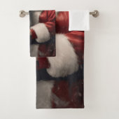 Anatolische Herder met Kerstman Kerstmis Bad Handdoek (Insitu)