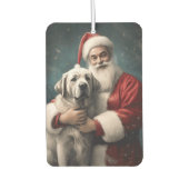 Anatolische Herder met Kerstman Kerstmis Luchtverfrisser (Voorkant)