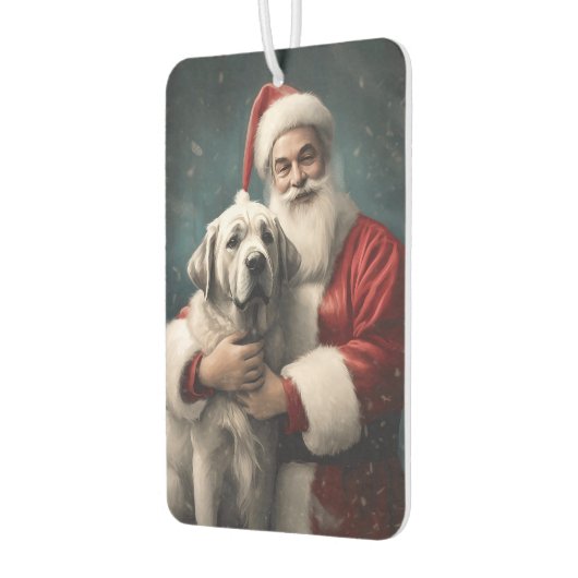 Anatolische Herder met Kerstman Kerstmis Luchtverfrisser (Links)