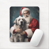 Anatolische Herder met Kerstman Kerstmis Muismat (Met muis)