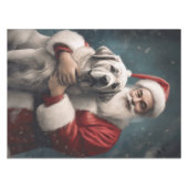 Anatolische Herder met Kerstman Kerstmis Tafelkleed (Voorkant (Horizontaal))