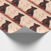 Anatolische herder met Rozen - Valentijnsdag Cadeaupapier (Hoek)