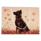Anatolische herder met Rozen - Valentijnsdag Groot Cadeauzakje (Achterkant)