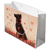 Anatolische herder met Rozen - Valentijnsdag Groot Cadeauzakje (Achterkant Gekanteld)