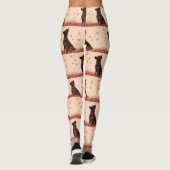 Anatolische herder met Rozen - Valentijnsdag Leggings (Achterkant)