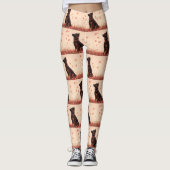 Anatolische herder met Rozen - Valentijnsdag Leggings (Voorkant)