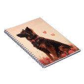 Anatolische herder met Rozen - Valentijnsdag Notitieboek (Rechterzijde)