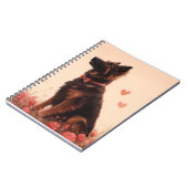 Anatolische herder met Rozen - Valentijnsdag Notitieboek (Linkerzijde)