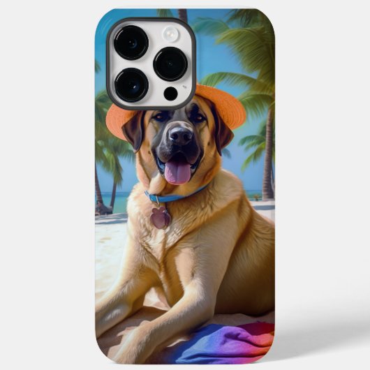 Anatolische herder op het strand, cadeau voor hond Case-Mate iPhone case (Achterkant)