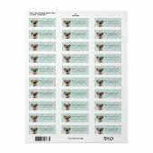 Anatolische herder retour adreslabels etiket (Full Sheet)