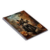 Anatolische Herder Rijden Motorfiets Halloween Notitieboek (Rechterzijde)