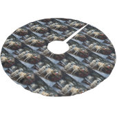 Anatolische Herder Sneeuwslee Kerstdecoratie Kerstboom Rok (Gekanteld)