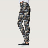 Anatolische Herder Sneeuwslee Kerstdecoratie Leggings (Links)