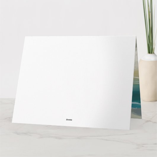 Anatolische herder strand surfen schilderij kaart (Achterkant)