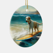 Anatolische herder strand surfen schilderij keramisch ornament (Rechts)
