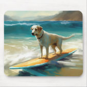 Anatolische herder strand surfen schilderij muismat (Voorkant)