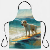 Anatolische herder strand surfen schilderij schort (Voorkant)