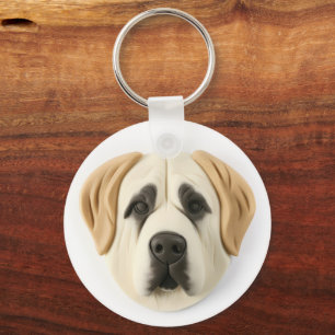 Anatolische Herdershond 3D Geïnspireerd Sleutelhanger