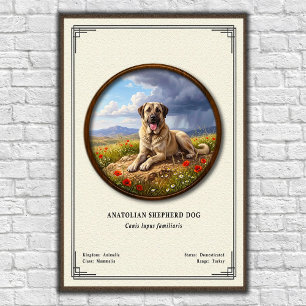 Anatolische Herdershond Dierkunde Serie Poster