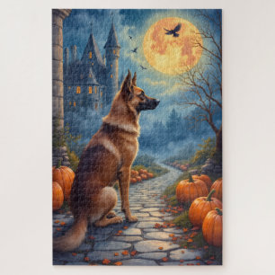 Anatolische Herdershond Donkere Fantasy Halloween Legpuzzel