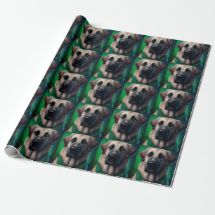 Anatolische herdershond in St. Patrick's Day-jurk Cadeaupapier
