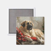 Anatolische Herdershond Kerst Feestelijk Magneet (Voorkant / Achterkant)