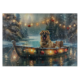 Anatolische Herdershond Kerst Feestelijke Reis Snijplank