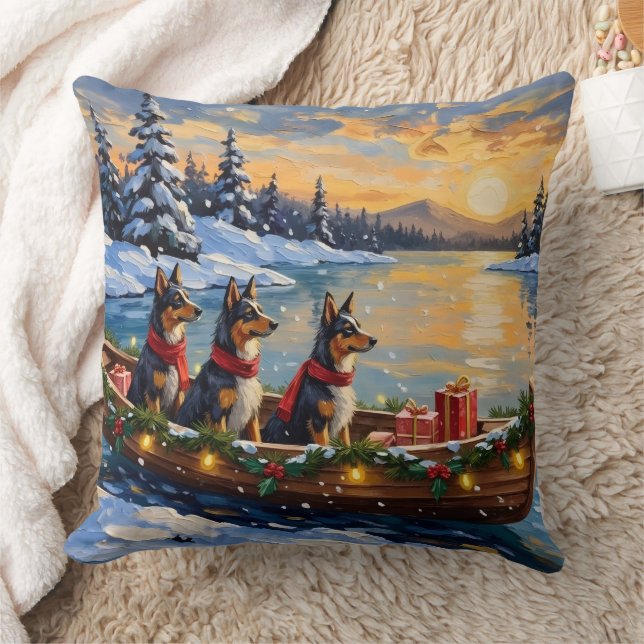 Anatolische Herdershond Kerstboot Vakantie Kussen (Deken)