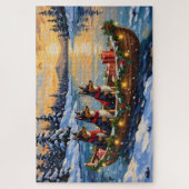 Anatolische Herdershond Kerstboot Vakantie Legpuzzel (Verticaal)
