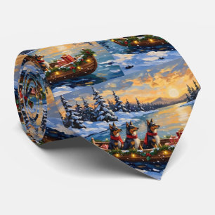 Anatolische Herdershond Kerstboot Vakantie Stropdas