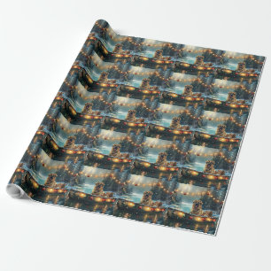 Anatolische Herdershond Kerstmis Festivale Reis Cadeaupapier